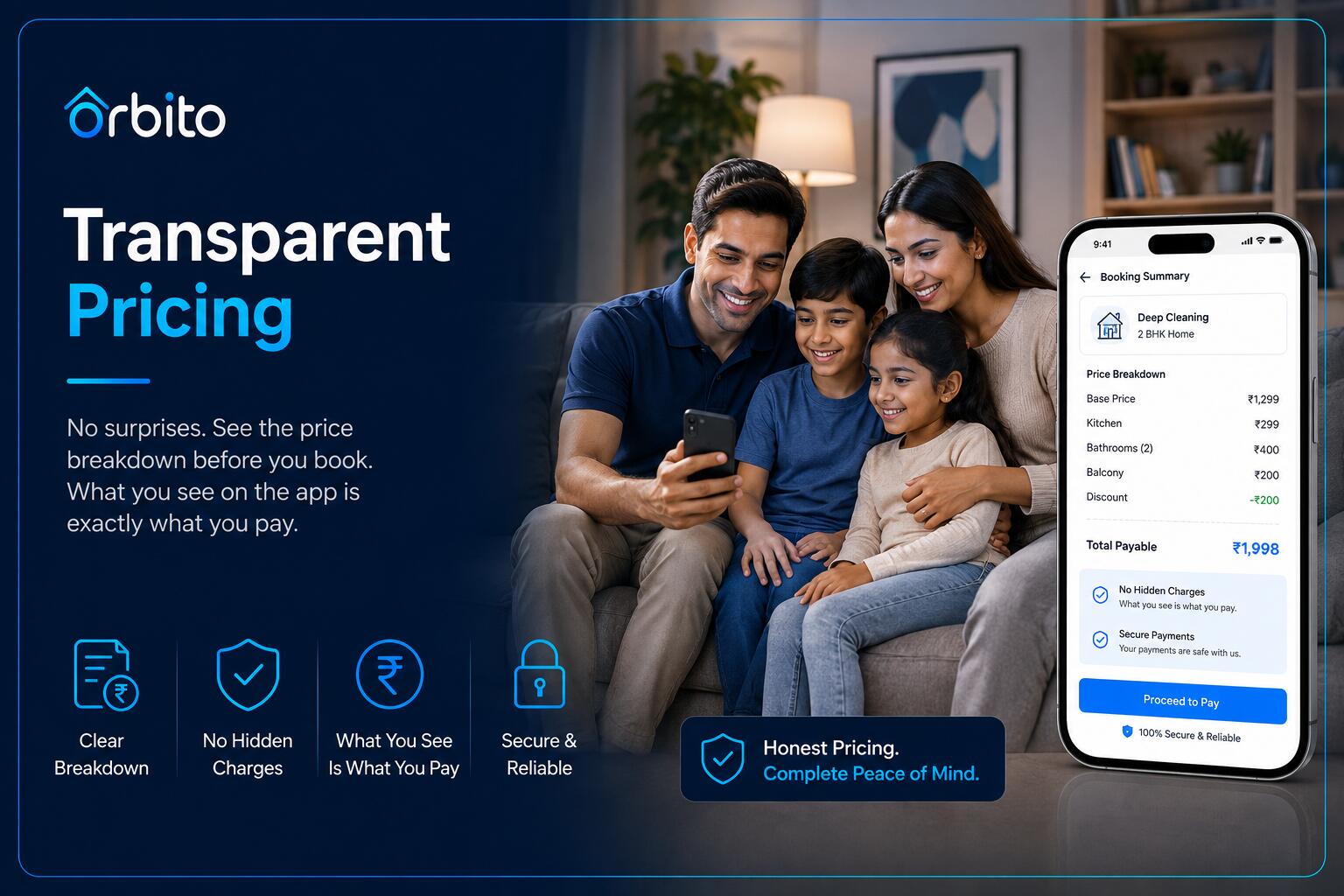 Transparent pricing